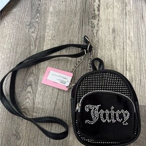 Juicy Couture Black Minibag with Silver Accents